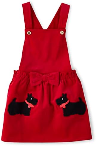 Gymboree,and Toddler Embroidered SleevelessSkirtall Jumpers,Terriers,12-18 Months