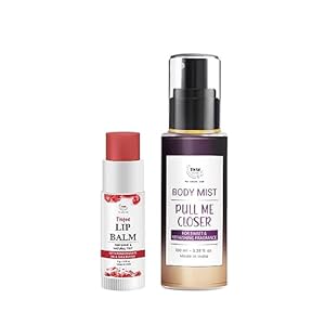 Combo with Pull Me Closer Body Mist and Pomegranate Tinted Lip Balm | For Long-Lasting Fragrance & Moisturized Lips | Suitable for All Skin Types