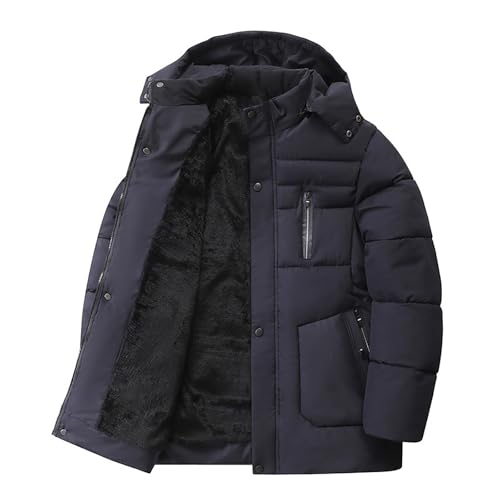 Parka chaude homme doublée polaire veste d hiver contre le grand froid