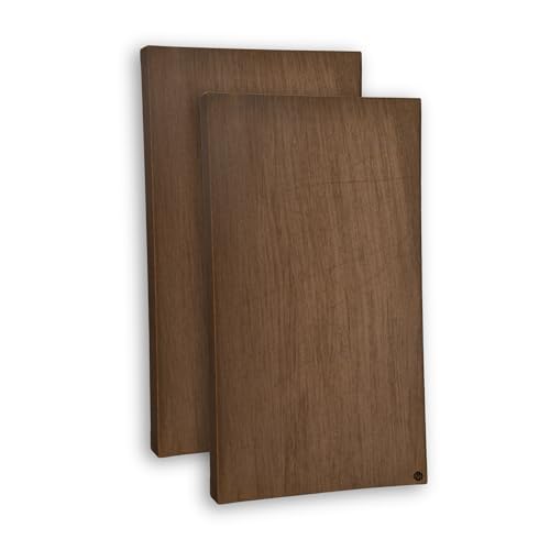 Image of Acoustic Rockwool Sound Absorption Panels 20 inch x 40 inch x 3 inch (Set of 2) | NRC 0.9 Noise Reduction Wall Panels | Rock Wool for Soundproofing Studio, Home & Office (Brown)