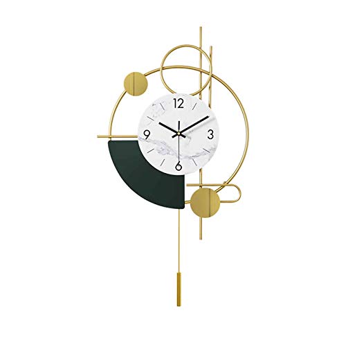 Horloge murale créative en métal moderne et silencieuse à quartz pour la maison