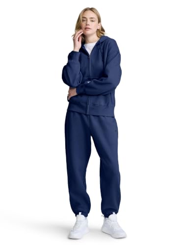 Image of Champion Women's Cinched-Bottom Fleece Sweatpants, Oversized Fit, Midweight