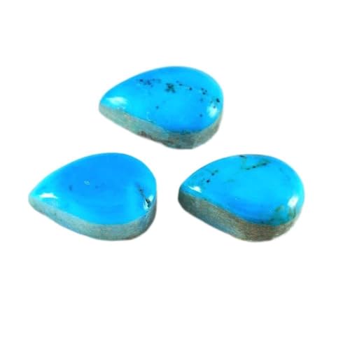 Pierres précieuses naturelles poire lot de 5 minéraux d'exception de 4x6 à 10x14mm