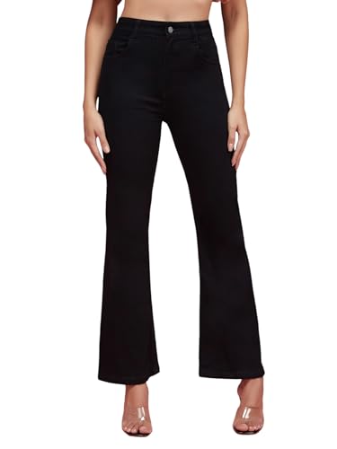 Jean bootcut noir Miss Chase femme taille 32 pantalon denim