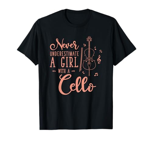 Cadeau Pour Une Femme Drôle Musicien Violoncelle T-Shirt