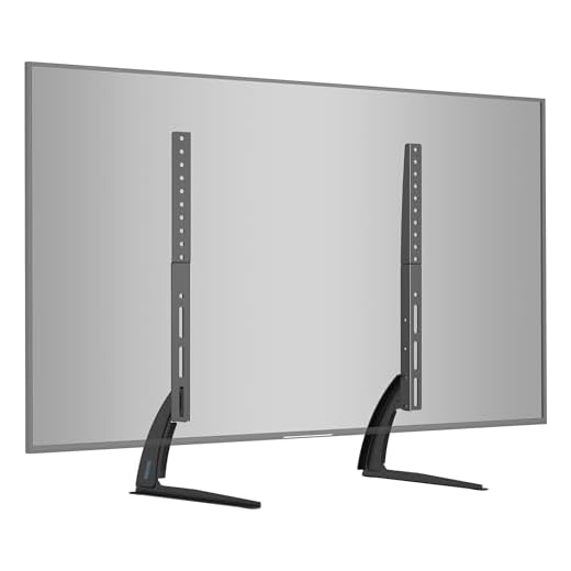 BONTEC Universella TV-ben fötter fötter TV-stativ för LCD LED 22–65 tum TV-bord stativ TV fot höjdjusterbar, upp till 50 kg, max VESA 800 x 400 mm