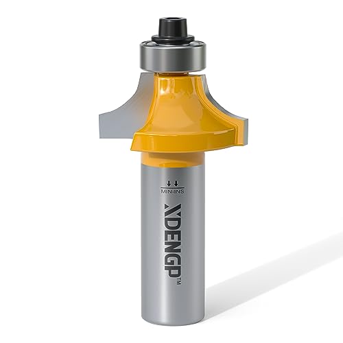 Image of Roundover Router Bit 1 /2 Shank, 5 /16 inch Radius Round Over Router Bits, Router Bits Round Over for Edging Forming Rounding Woodworking Cutter