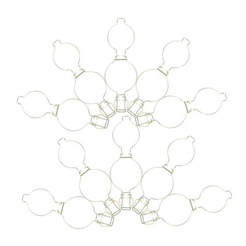 HAPINARY 10piezas Abrazadera Metálica para Tapa De Frasco Unidades Cierre De Alambre Accesorios para Latas Sellador Hermético