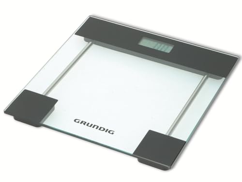 Grundig Personenwaage – Digitale Körperwaage aus Glas – Waage mit LCD...