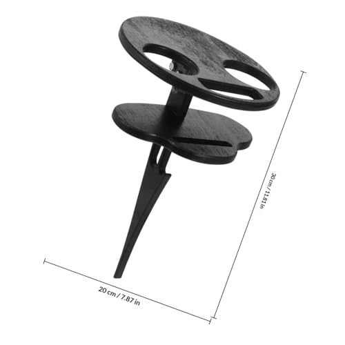 Table à vin pliante extérieure compacte avec support verre pour plage