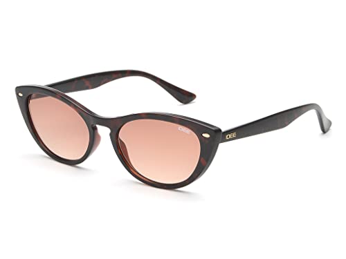 Image of IDEE 100% UV protected sunglasses for Women | Size- Medium | Shape- Cat Eye | Model- IDS2645C2SG (Brown)