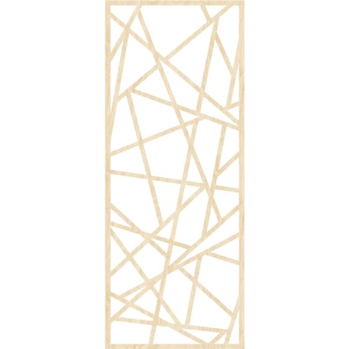 Image of Conway Decorative Pierced Fretwork Wood Wall Panels, 13 3 /8 inchW x 34 3 /8 inchH x 3 /8 inchT, Birch