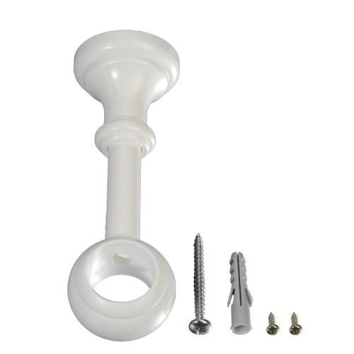 Liedeco Träger für Gardinenstangen Thüringen einläufig, ø 28 mm, 1 STK weiß L 12 cm