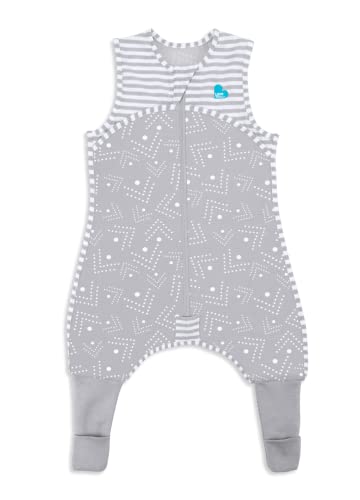 Image of Love To Dream Sleep Suit 0.2 TOG, Gray Dots, 12-24 Months, 100% Cotton Nuzzlin Fabric Ideal for Warmer Temperatures, Eliminates Need for Loose Blankets