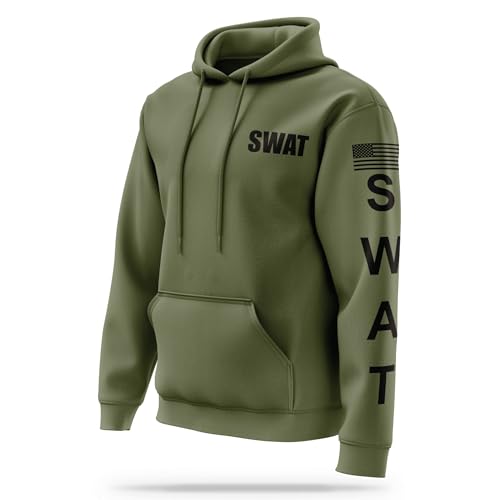 SWAT Performance Hoodie - USA Patriotic Apparel - 100% Polyester for Odor Free, Moisture-Wicking Quick Dry Comfort.4
