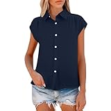 Camisetas Mujer Manga Corta Elegantes Camisa Negra Camisa de Lino Y Algodón con Puños Elásticos para Mujer,Ideal para Desplazamientos Diarios Informales. Camiseta Interior Manga Larga