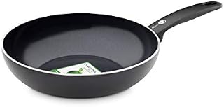 GreenPan Frying Pan Set, Non Stick, Toxin Free Ceramic Pans - Induction & Oven Safe Cookware - 20/28 cm, 2 pc, Black