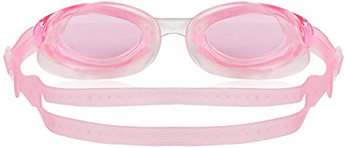 Image of I-SWIM LADIES COSTUME IS-103 NAVY /WHITE DOTS SIZE 2XL WITH GOGGLES SILICON JOINTLESS WITH BOX PINK