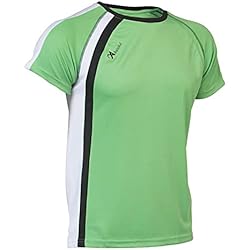 ASIOKA - Camiseta Deportiva niño - Camiseta técnica para niños Deportistas - Camiseta Manga Corta para niños - Color Pistacho/Blanco