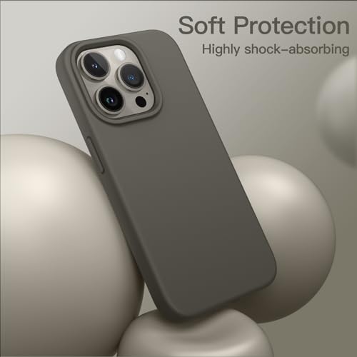 Image of JETech Silicone Case for iPhone 15 Pro, Clay