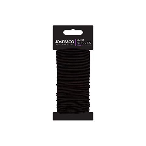 STAKSHKH 50 Pack Snag Free Thin Elastic Hair Bands Bobbles School Ponytail Hair Styling Accessories For Women Black Brown Blonde. (Brown) Cover