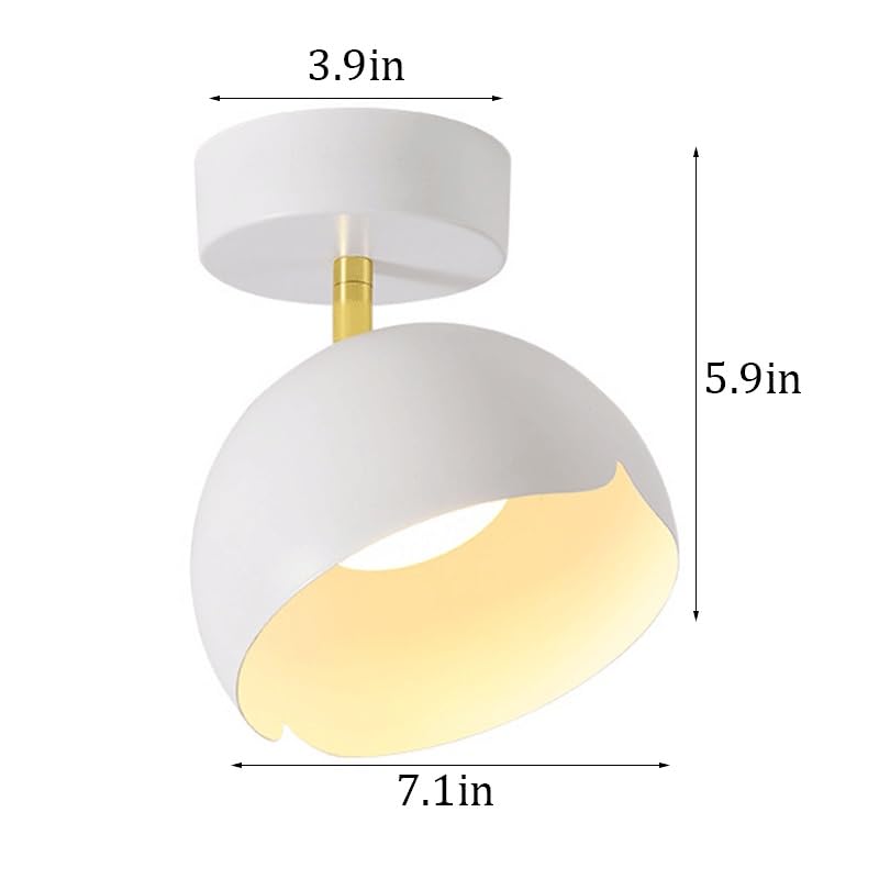 Plafonnier design en fer et métal rond LED dimmable pour dressing
