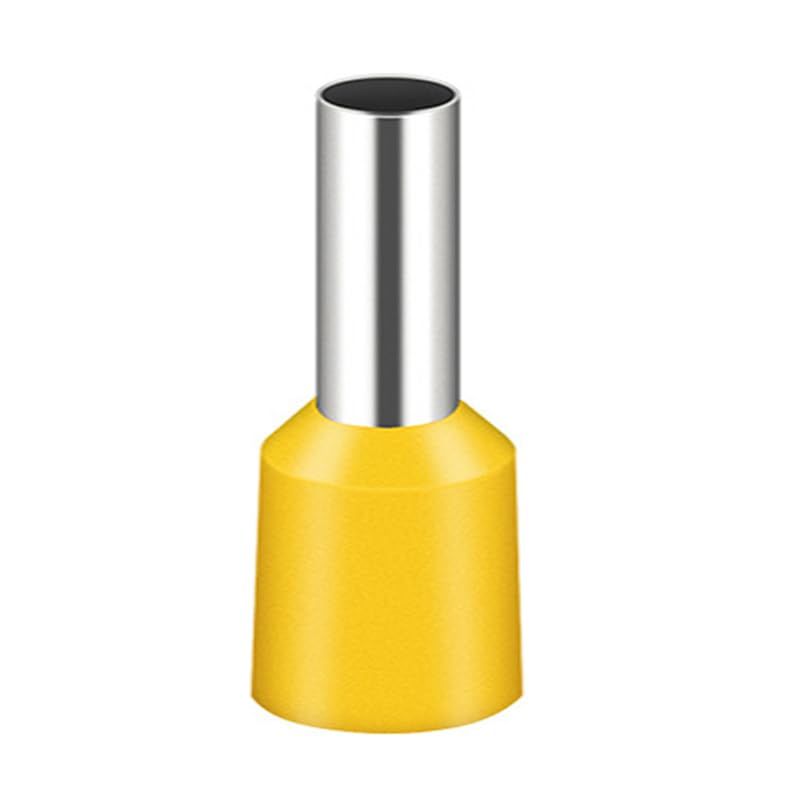 JOYELEC Pack of 200 E6012 Wire End Ferrules 6.0 mm², Yellow Needle Shaped — image 1