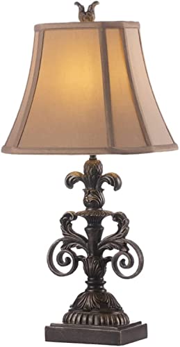Lampe de bureau classique et romantique pour table de chevet et salon