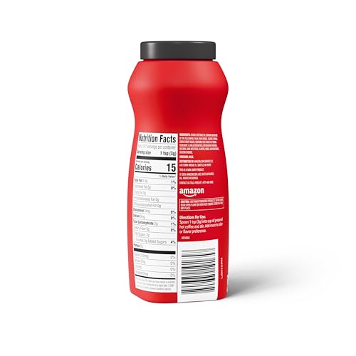 Amazon Saver, French Vanilla Powdered Coffee Creamer, 15 Oz (Previously Happy Belly, Packaging May Vary)