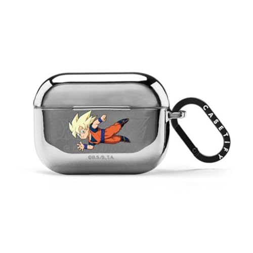 CASETiFY [Dragon Ball Z Co-Lab] �~���[ �P�[�X- AirPods Pro (��1���� & ��2����) - SUPER SAIYAN GOKU - �V���o�[