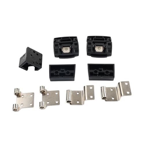 Bacar 2 Pcs Cerraduras para Baúl Trasero en Aluminio + ABS Negro y Plateado para Harley Electra Glide Classic (EFI) - FLHTC 2007-2013 miniatura 3