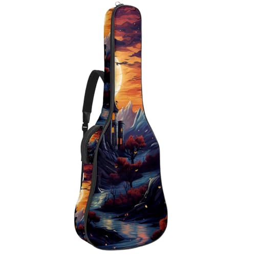 Sac pour guitare acoustique Halloween Castle pour protéger votre guitare classique
