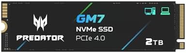 acer Predator GM7 2 to M.2 NVMe SSD PCIe 4.0 – Vitesse de Lecture...
