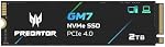 acer Predator GM7 1TB SSD: M.2 2280 PCIe Gen 4 x4 NVMe 2.0, Read Speed Up to 7400 MB/s, Internal PC Solid State Drive for Laptop, Desktop and PS5