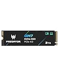acer Predator GM7 2TB SSD, M.2 2280 PCIe Gen4 x4 NVMe 2.0, Up to 7200 MB/s, HMB+SLC, Internal PC Solid State Drive for Laptop, Desktop and PS5 - BL.9BWWR.119