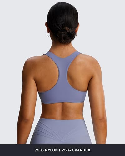 Image of Aoxjox Define Sculpt Racerback Sports Bra | women's workout fitness yoga crop tank, breathable fabric, 4-way stretch, moisture-wicking, gym essential
