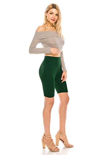 Image of ALWAYS Women's High Waist Bike Shorts - Athletic Workout Tummy Control Stretch Running Yoga Pants