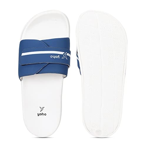 Image of YOHO Drystep Sliders for Men | Waterproof Monsoon Footwear & Rainy Sandals | Skin Friendly Adjustable Strap