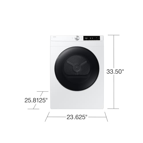 Image of Samsung 4.0 cu. ft. Compact Vented Electric Dryer with AI Smart Dial, Wi-Fi Connected, Smart Dry Technology, Space Saving Design, White, DV25FG60BVBEA2