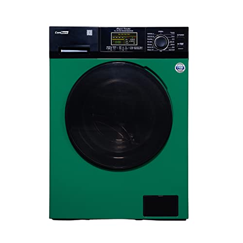 Digital Compact 110V Vented/Ventless 18 lbs Combo Washer Dryer 1400 RPM (Red Black)