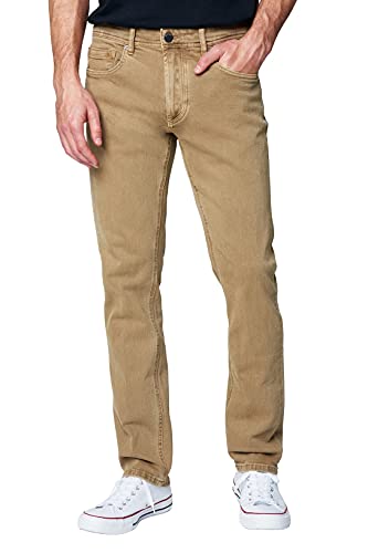 [BLANKNYC] Mens Slim Fit Flat Front Tapered Jeans with 5 Pockets, Comfortable & Stylish Pants