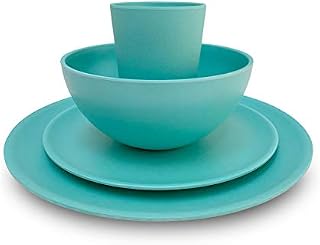 Harper & Goods - Unbreakable Bamboo Fiber Dish Set - Dishwasher Safe