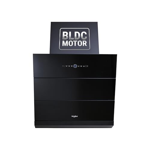 Image of Whirlpool 60cm 1600 m3 /hr BLDC Filterless Autoclean Slant Kitchen Chimney | Free Installation | 11 Years Motor & 5 Years Comprehensive Warranty | VFL PRO 602 BLDC HAC BK HOOD | Black | Motion Sensor
