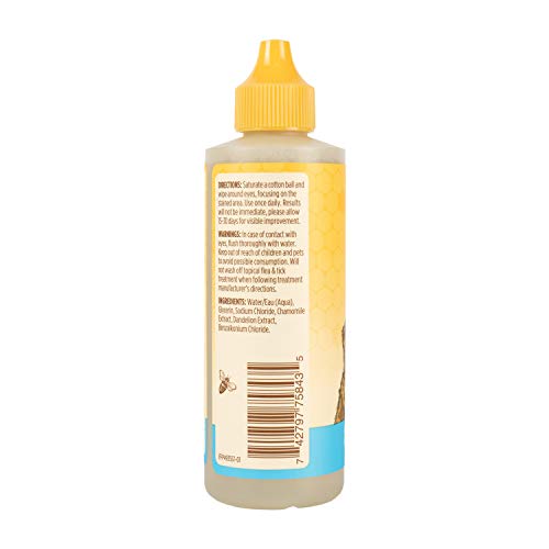 Burt's Bees for Pets Tear Stain Remover for Dogs with Chamomile | Puppy & Dog Tear Stain Remover | Cruelty Free, Sulfate & Paraben Free, pH Balanced for Dogs - Made in USA, 4 Ounces - Thumbnail 2