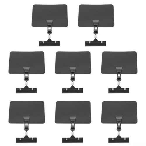 8 juegos de mini letreros de pizarra para etiquetado de tiendas minoristas y señalización de descuento con clips, impermeables y fáciles de escribir y limpiar, adecuados para aperitivos y pan
