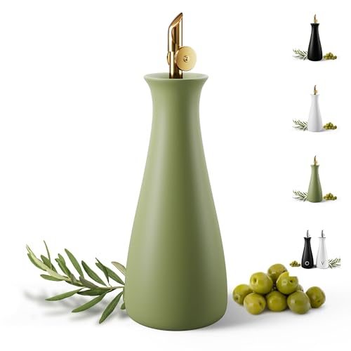 Matte Green Ceramic Oil Dispenser