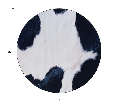 Tapete redondo 8' SAFAVIEH animal print miniatura 2