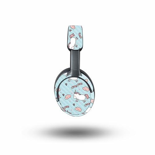 Image of MightySkins Carbon Fiber Skin Compatible with Bose QuietComfort Ultra - Cute Unicorns | Protective, Durable Textured Carbon Fiber Finish | Easy to Apply