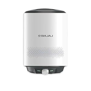 Bajaj Shield Series Popular Plus 15L Storage Water Heater | 5 Star Rated Geyser for Bathroom & Kitchen | Efficient Copper Heating Element | Suitable for High-Rise Buildings | 4-Yr Warranty 【White】