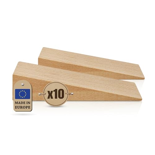 Tolux Holzkeile Hartholzkeil Holztürstopper 80 x 25 x 20 mm 10 Stück